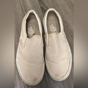 Pink vans slip ons